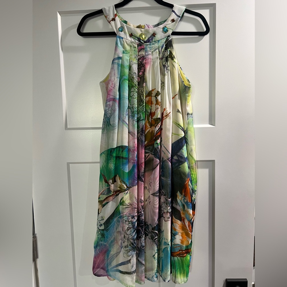 K Studio Multicolor Dress w/ Gemstone Embellishments, size 6,‎ EUC